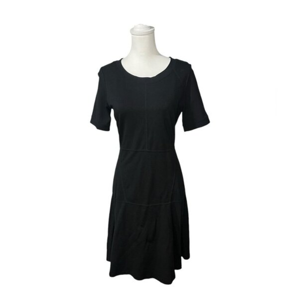 Athleta En Route ponte Black dress - Picture 3 of 7